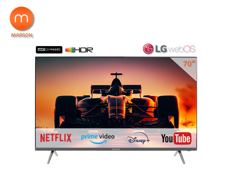 TV MARSON 70" SMART 4K HDR THIN FRAME LGWEBOS MWB70